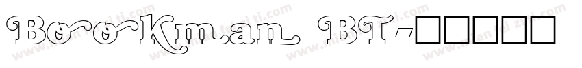 Bookman BT字体转换